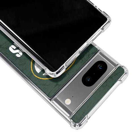 NFL Green Bay Packers Distressed Google Pixel 7a Clear Case